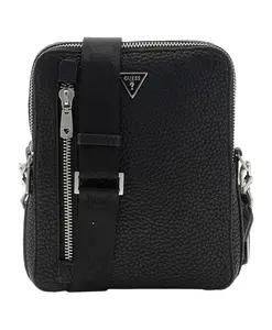 Стильная черная сумка-мессенджер Guess, черный