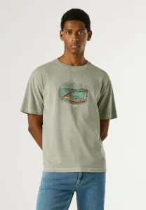 Базовая футболка с принтом "шей". Pepe Jeans, Palm Green