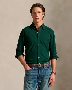 Ультралегкая пике рубашка для мужчин Polo Ralph Lauren, зеленый