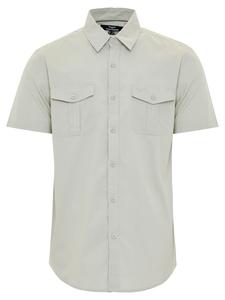 Threadbare Рубашка на пуговицах 'Furore' Regular fit в светло-сером цвете