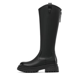 Высокие сапоги женские черные EBLAN