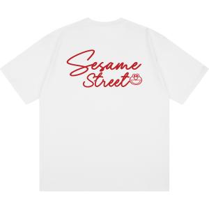 Футболка унисекс SESAME STREET, черная (светящаяся)