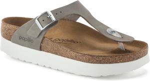 Женские сандалии Birkenstock Gizeh на платформе, мультиколор