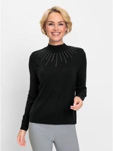 WITT WEIDEN Черный свитер со стоячим воротником