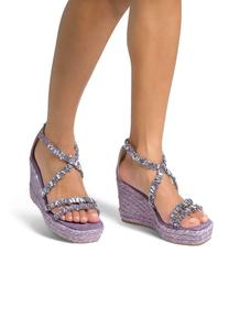 Босоножки на танкетке High heeled sandals Alma en Pena, фиолетовый