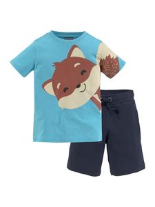 Футболка Kidsworld, бирюзовый/темно-синий