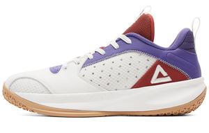 PEAK Баскетбольные кроссовки Lan Qie мужские, низкие, суперлегкие, белые, красные