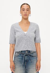 Кардиган ONLY Petite ONLRENE LIFE BLING CARDIGAN, Medium Grey Melange/Mottled Light Grey