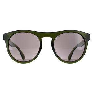 Круглые мужские блестящие молочно-хаки Сатурн поляризованный дымчатый Kingman Serengeti, зеленый