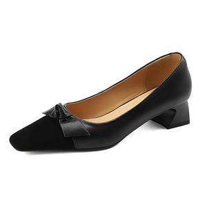 SENJIALUO Женские повседневные туфли 4 см черные, цвет Black