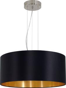 Подвесной светильник Novel, 53x110 см, черный/золотой