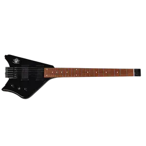 Электрогитара BootLegger Guitar Spade Black Headless With Stiletto Case & Flask