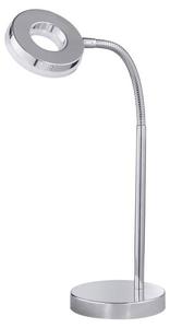 Настольная лампа Licht-Erlebnisse RENNES, серый металлик - серебристый / серый - серебристо-серый - белый