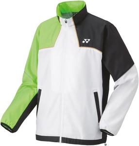 Худи YONEX, форменная, на подкладке, ветрозащитная рубашка, унисекс, для взрослых, белый/зеленый