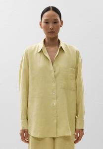 Рубашка LINEN RELAXED OYSHO, светло-желтый