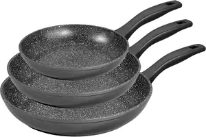 Набор из 3 сковородок STONELINE Germany 20/24/28 | без крышки Stoneline