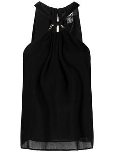 Блузка с вырезом халтер DKNY, черный