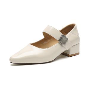 HUANAI Мэри Джейн туфли женские бежевые 3,5 см, цвет Beige