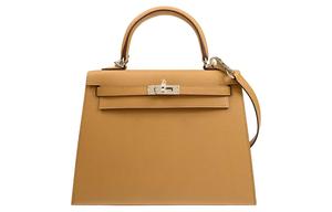 Сумка Kelly Epsom Leather Kelly Bag женская 4B Biscuit Cookie HERMES