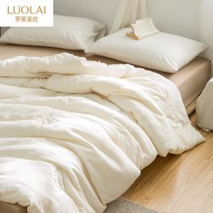 Luolai Home Одеяло зимнее 150х200 см, утепленное (около 3 кг), чехол из хлопка класса А, натуральный цвет