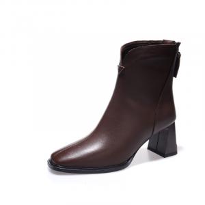 Devanro Женские черные ботинки на щиколотку - Модные, цвет Fashion