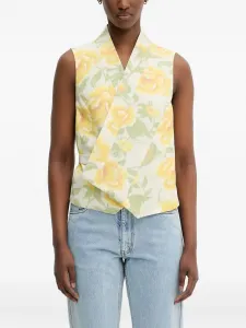 Топ Kenzo Peonies без рукавов, белый