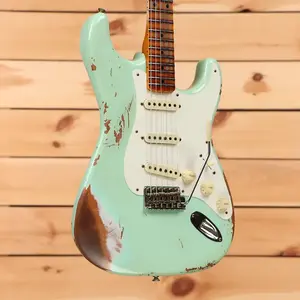 Fender Custom Shop 1957 Stratocaster Heavy Relic - Выцветший Surf Green - CZ584498 - обработан PLEK
