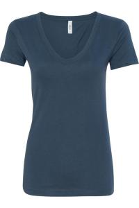 Футболка Next Level Women's Ideal с V-образным вырезом, индиго