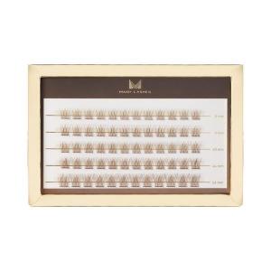 Коричневые ресницы насыщенного шоколадного оттенка, мини-коробка – c-curl, 1 упаковка. Many Lashes V-Lashes