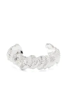 Текстурированный браслет-кафф цвета крем-брюле Completedworks, серебристый