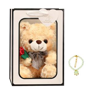 Футболка с розой плюшевый мишка, игрушка медведь плюшевая кукла куклы плюшевая кукла высота 20см/25см Barbne