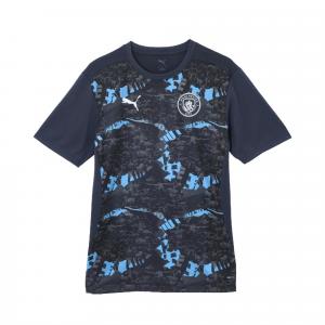 Футболка Manchester City Pre-Match для мужчин PUMA, темно-серый