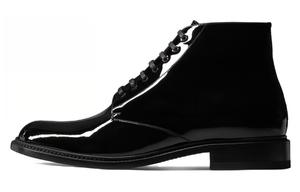 Кожаные ботинки Vaughn SAINT LAURENT, черный