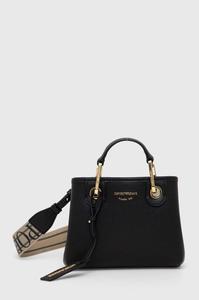 Сумка женская Emporio Armani с логотипом бренда на ремне, черный