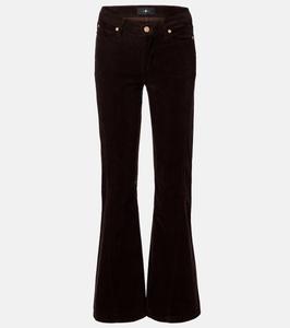 Брюки-клеш из вельвета Twisted Dojo без подклада 7 For All Mankind, Corduroy Coffee Bean