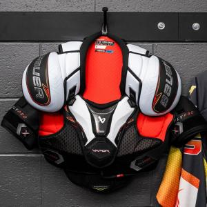 BAUER Модель 25 Flypro профессиональные хоккейные щитки: перчатки, нагрудник, налокотники, наколенники, взрослый размер L, рост 175-180 см