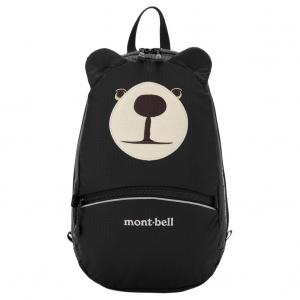MONTBELL Детский черный нейлоновый рюкзак, Black