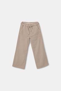 Хлопковые брюки для детей Guess, бежевый