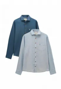 Рубашка с длинным рукавом, стандартного кроя, комплект из 2 штук. Joules, Blue