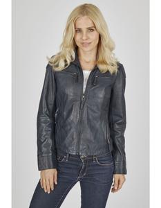 Кожаная куртка 7eleven Ana, темно синий