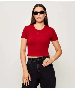 Футболка Деланор Cropped fit Hugo, красный