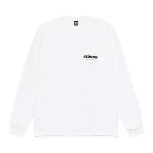 Футболка Stussy Rollers Long-Sleeve Tee 'White'