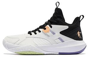 Баскетбольные кроссовки Basketball Shoes Men Mid-Top  White/bellflower Purple Qiaodan