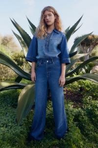 Расклешенные джинсы H&M, синий