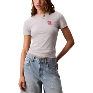 Футболка женская серая Calvin Klein, серый