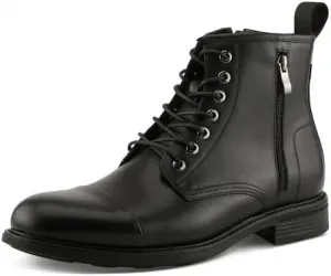 Мужские кожаные ботинки Spring Step ONELI с боковой молнией и каблуком, черный