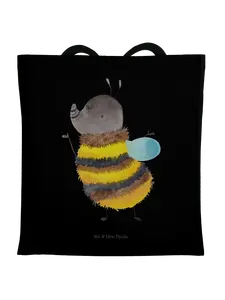 Сумка для переноски Mr & Mrs Panda Hummel flauschig ohne Spruch, черный