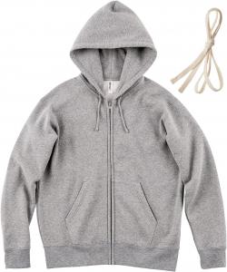 Мужская толстовка на молнии Glimmer 00348-AFZ с флисовой подкладкой, 10,0 унций, светло-серый