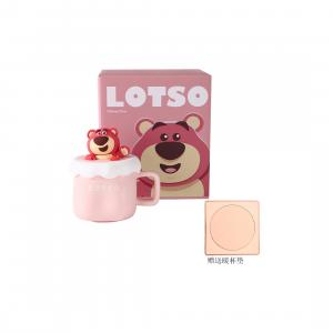 Керамическая кружка с крышкой 400 мл, Lotso, милый мультяшный дизайн, для молока и кофе Disney, strawberry bear mug with lid (free warm coaster)