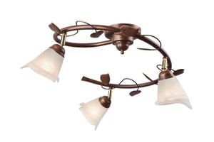 Потолочный светильник Lamkur Bluszcz, коричневый - стекло - 60 x 27 x 60 см